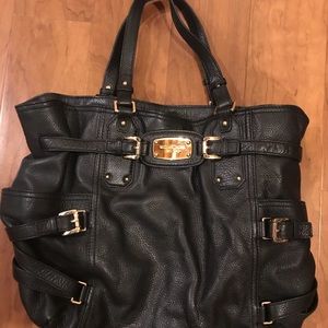 Michael kors black leather purse